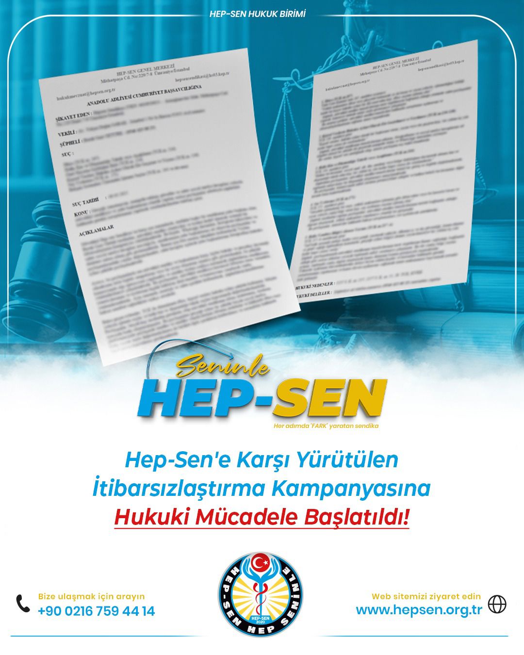 Hep-Sen'e Karşı Yürütülen İtibarsızlaştırma Kampanyasına Hukuki Mücadele Başlatıldı